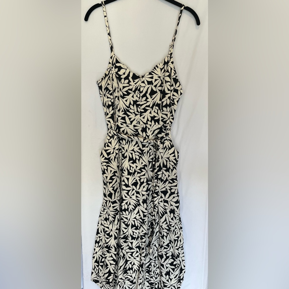 Black and White Floral Dress